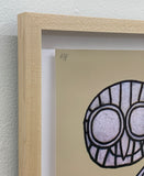 (Jonathan Edelhuber) Still Life with Owl on Art Books Screenprint AP