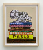 (Jonathan Edelhuber) Still Life with Owl on Art Books Screenprint AP