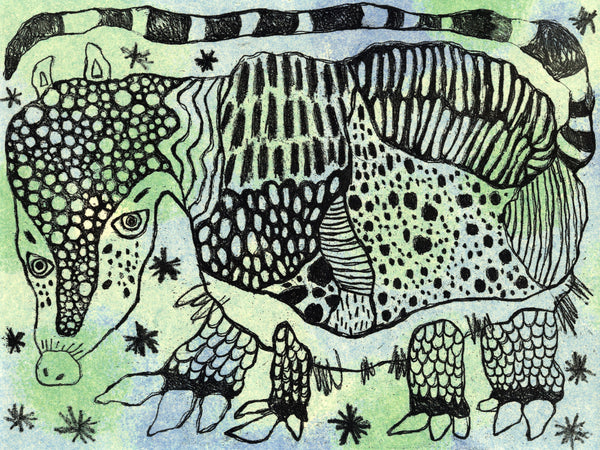 (Satoko Okuno) Armadillo (Unframed)