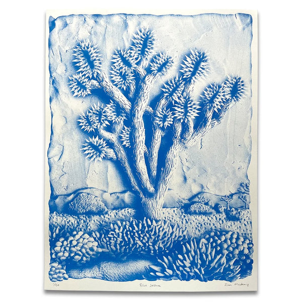 (Ian MacKay) Blue Joshua Tree Print 18x24
