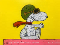 (Jonathan Edelhuber) "Still Life With Snoopy Sculpture on Art Books"