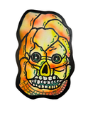 (Walker Mettling) Yellow Skull Wood Cut-out