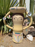 (Heidi Anderson) Yellow Flower Lady Vase