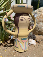 (Heidi Anderson) Yellow Flower Lady Vase