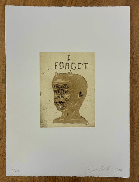 (Fred Stonehouse) I Forget Etching