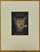 (Fred Stonehouse) Bad Guesser Etching