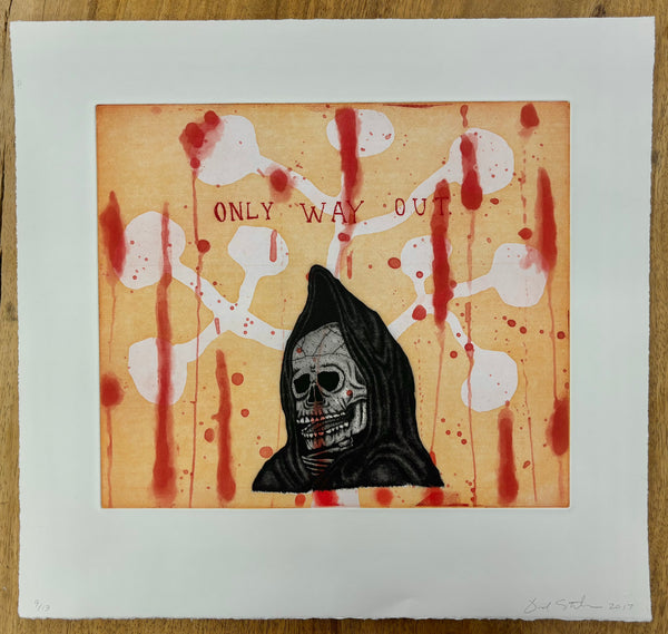 (Fred Stonehouse) Only Way Out Etching