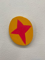 Martha Rich - yellow button (pink star)