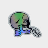 What? Skull sticker