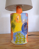 (Lili Todd) Owl and Rattlesnake Lamp