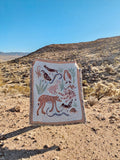 (Melissa Lakey) Woven Cotton Desert Animal Blanket
