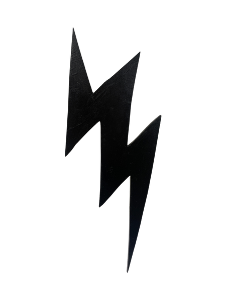 Martha Rich - Large Black Lightning bolt