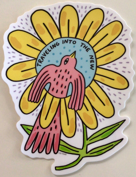 (Lili Todd) Traveling Bird Sticker